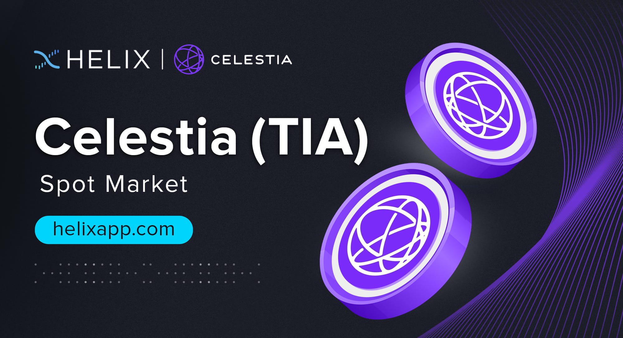 The World’s First Celestia (TIA) Spot Market Listing on Helix