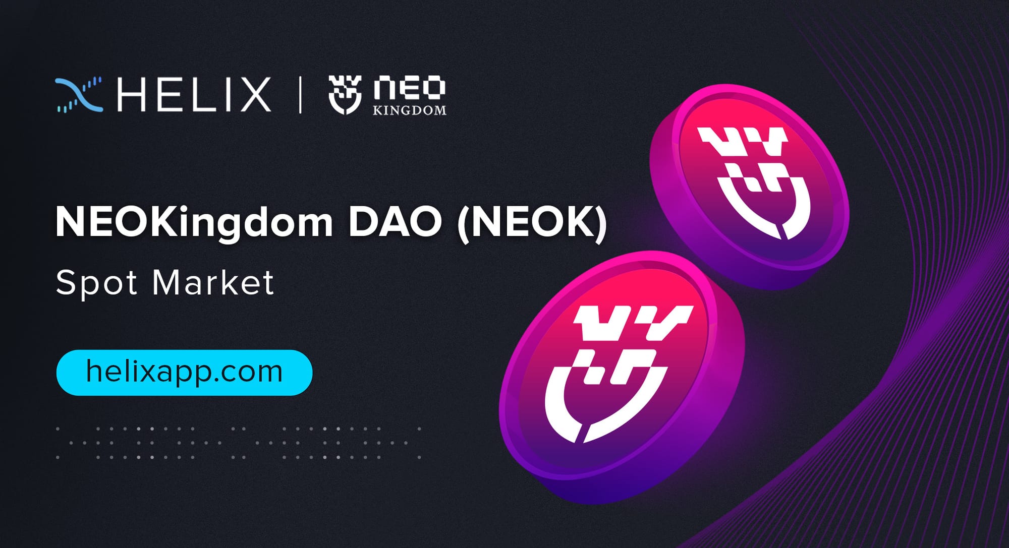 Decentralized NEOKingdom DAO (NEOK) Spot Market Listing on Helix