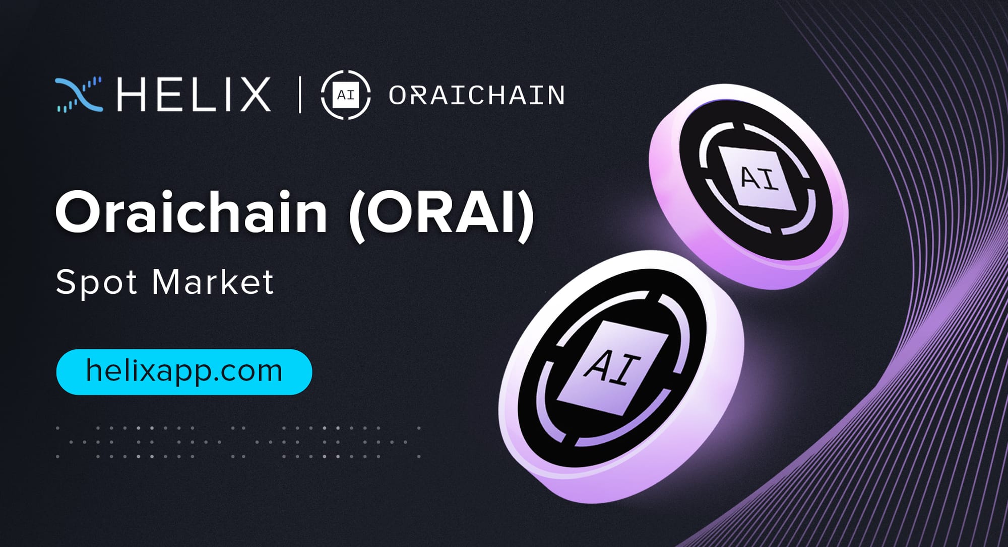 Decentralized Oraichain (ORAI) Spot Market Listing on Helix