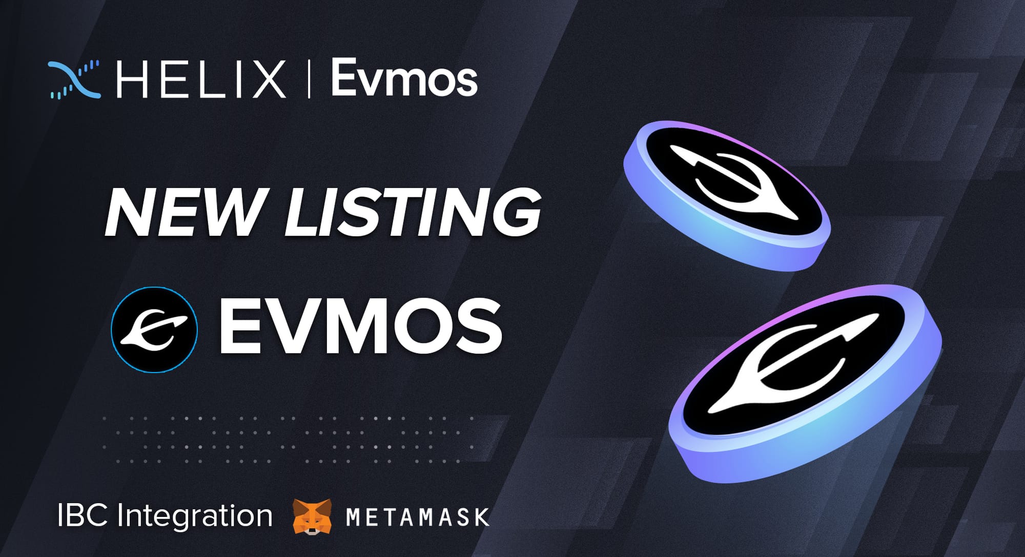 Decentralized EVMOS Spot Market Listing on Helix