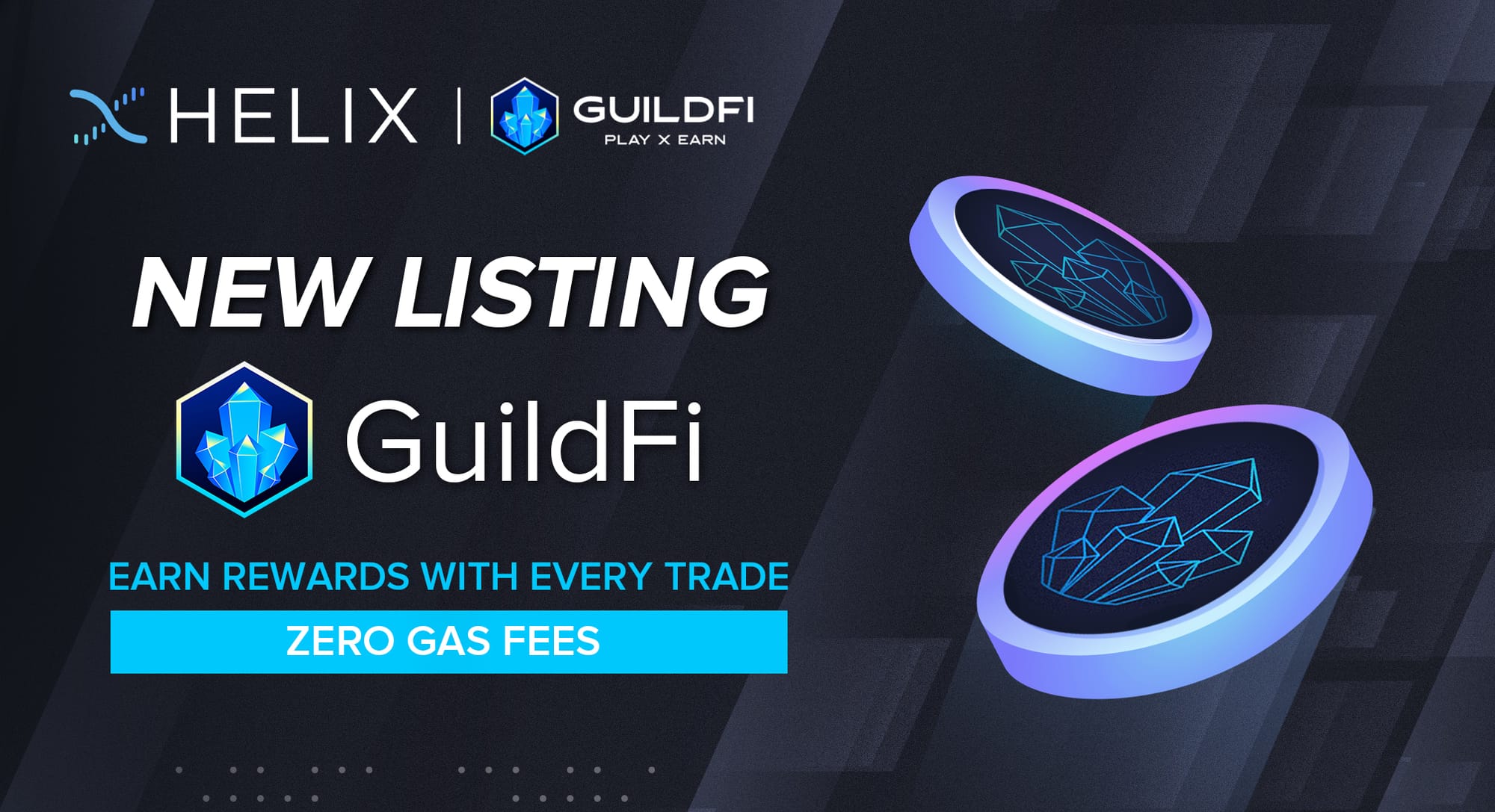 Decentralized GuildFi(GF) Spot Market Listing on Helix