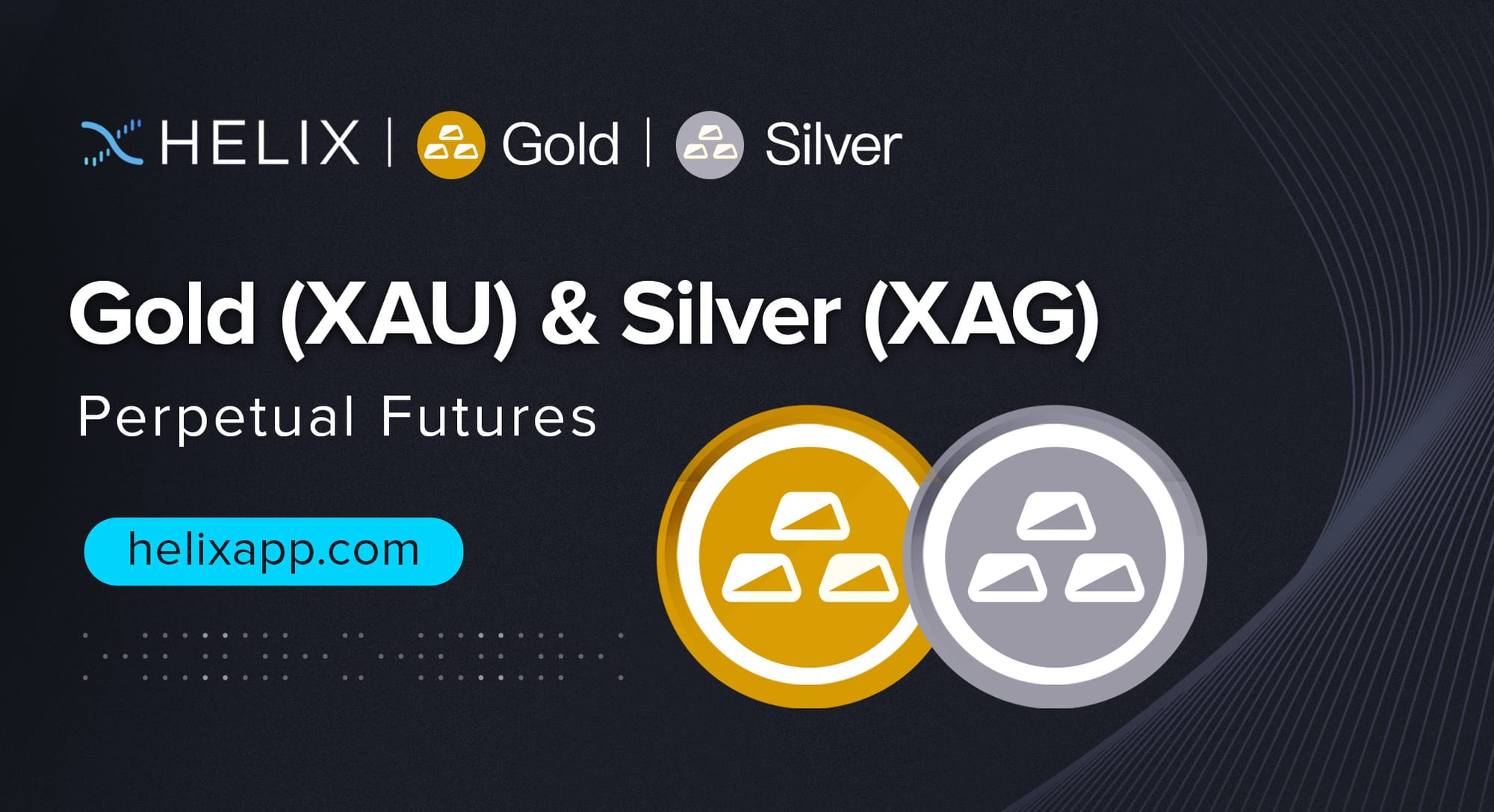 Decentralized Gold (XAU) and Silver (XAG) Perpetual Futures Listing on Helix