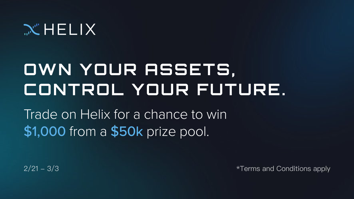 Trade Responsibly: Helix’s $50k Trading Giveaway