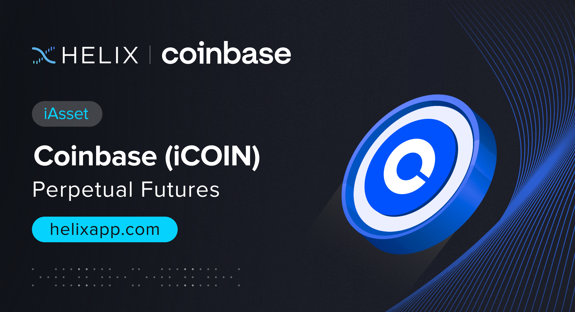 Decentralized Coinbase iAsset (iCOIN) Perpetual Futures Listing on Helix