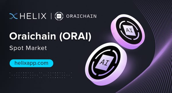 Decentralized Oraichain (ORAI) Spot Market Listing on Helix