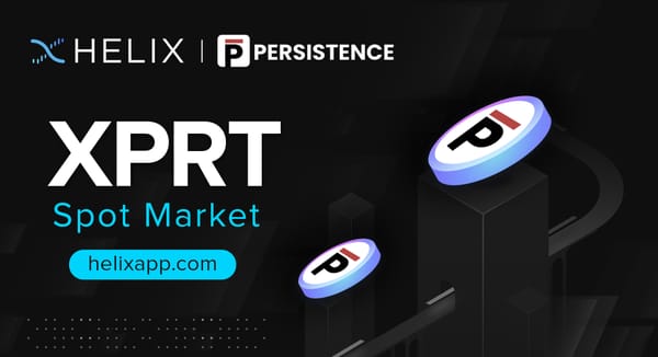 Decentralized Persistence (XPRT) Spot Market Listing on Helix