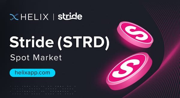 Decentralized STRD Spot Market Listing on Helix