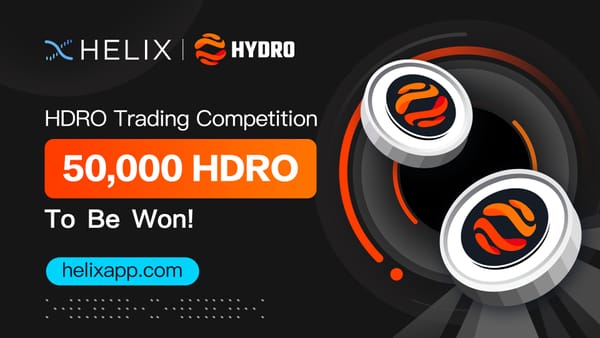 Hydro Protocol (HDRO) Trading Competition with 50,000 HDRO in Rewards