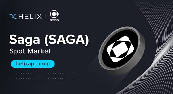 Decentralized Saga (SAGA) Spot Market Listing on Helix