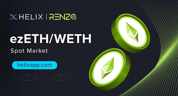 Decentralized ezETH/WETH Spot Market Listing on Helix