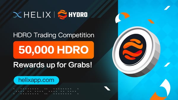 Hydro Protocol (HDRO) Trading Competition with 50,000 HDRO in Rewards