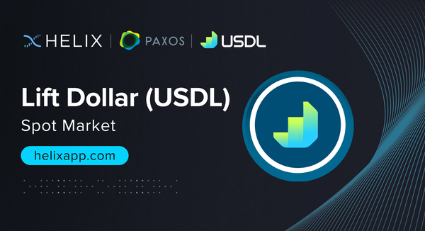 Decentralized Lift Dollar (USDL) Spot Market Listing on Helix