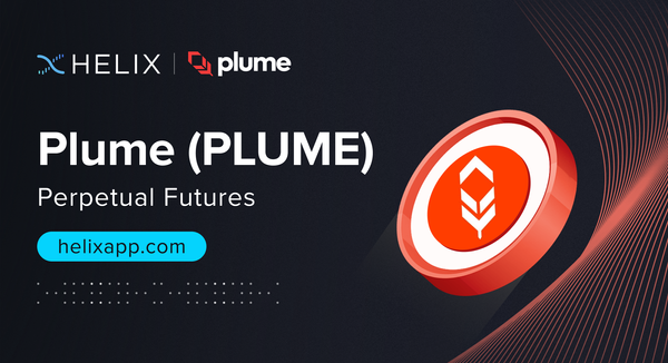 Decentralized Plume (PLUME) Perpetual Futures Listing on Helix